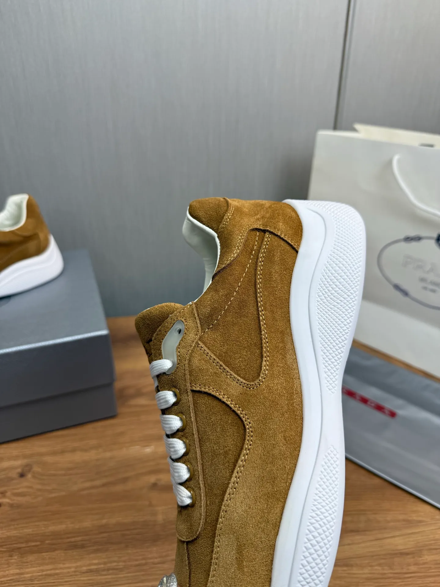 Men's shoes 💰540💰 [PRADA] Men's shoes are popular in the counter, official website is synchronized, 1 high-quality shipment ✔️Original frosted cowhide + cowhide lining, 1🆚1 replica, original sole, 38-45 (45 customized, non-refundable)